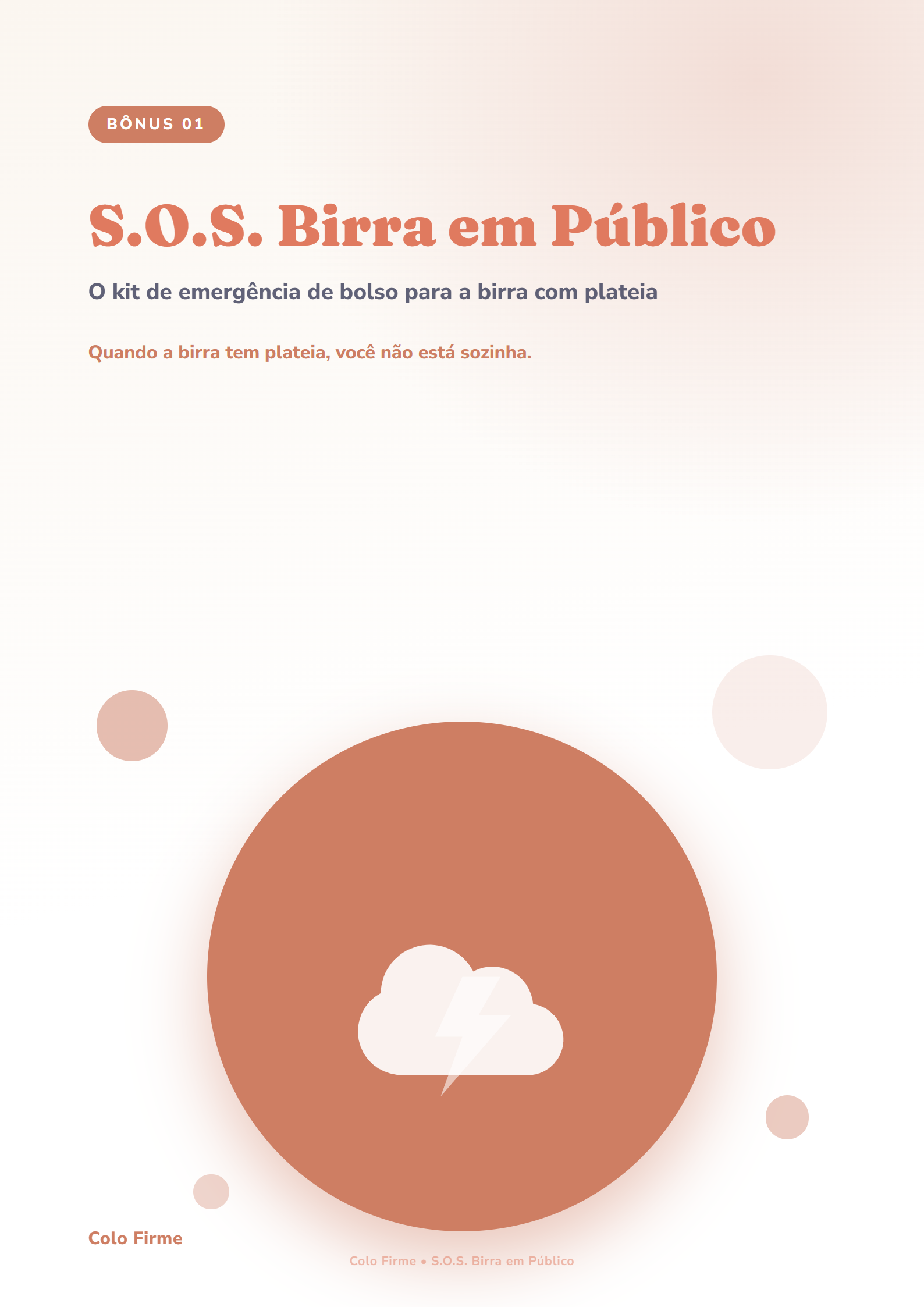 Capa do bônus S.O.S. Birra em Público